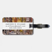 宛先 |リトルイタリアのニューヨーク・シティビュー ラゲッジタグ (裏面横)