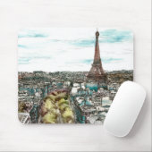 宛先 |ヴィンテージエッフェルタワーinパリビュー マウスパッド (マウス)