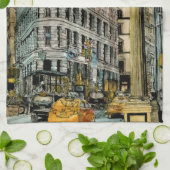 宛先 |ヴィンテージフィフスアベニュー時計 キッチンタオル (折り畳み)