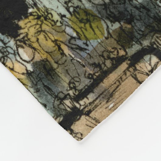 宛先 |ヴィンテージフィフスアベニュー時計 フリースブランケット (角)