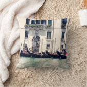 宛先 |ヴェネツィアのウォーターフロント写真 クッション (ブランケット)