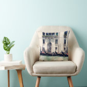 宛先 |ヴェネツィアのウォーターフロント写真 クッション (椅子)