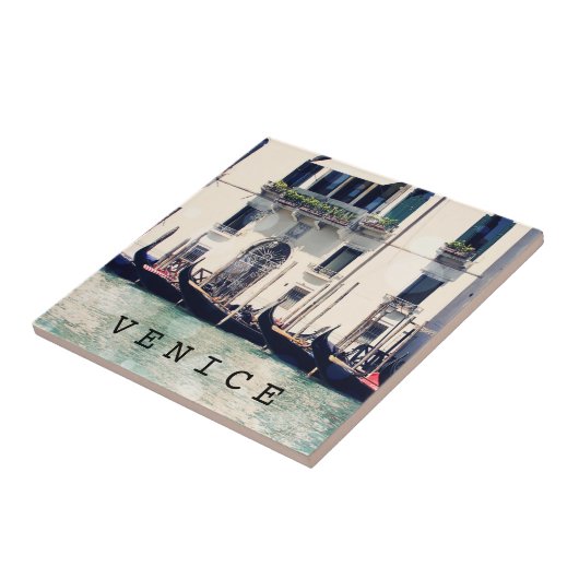 宛先 |ヴェネツィアのウォーターフロント写真 タイル (側面)