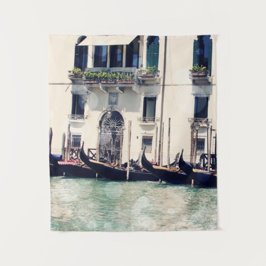 宛先 |ヴェネツィアのウォーターフロント写真 タペストリー (正面)