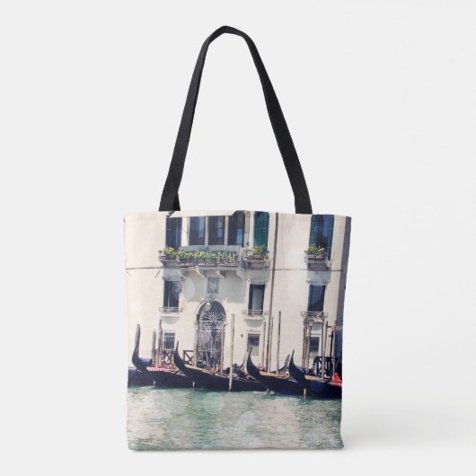 宛先 |ヴェネツィアのウォーターフロント写真 トートバッグ (裏面)