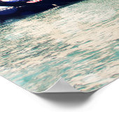 宛先 |ヴェネツィアのウォーターフロント写真 ポスター (角)