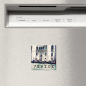 宛先 |ヴェネツィアのウォーターフロント写真 マグネット (インサイチュ (食洗機))