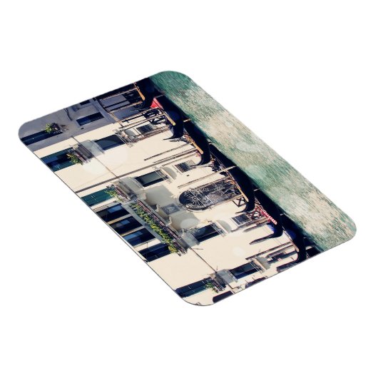 宛先 |ヴェネツィアのウォーターフロント写真 マグネット (右側)