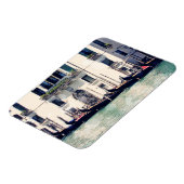 宛先 |ヴェネツィアのウォーターフロント写真 マグネット (左側)