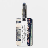 宛先 |ヴェネツィアのウォーターフロント写真 ラゲッジタグ (裏面縦)