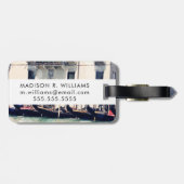 宛先 |ヴェネツィアのウォーターフロント写真 ラゲッジタグ (裏面横)