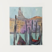 宛先 |ヴェネツィアスケッチの2つのゴンドラ タペストリー (正面)