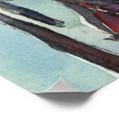 宛先 |ヴェネツィアスケッチの2つのゴンドラ ポスター (角)