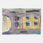 宛先 |ヴェネツィア運河ブリッジビュー キッチンタオル (横)