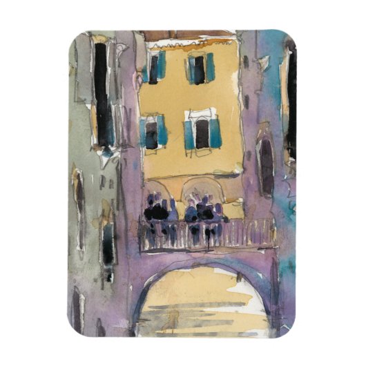 宛先 |ヴェネツィア運河ブリッジビュー マグネット (縦)