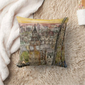 宛先 |水の色ビッグベン&ロンドンアイ クッション (ブランケット)