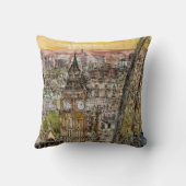 宛先 |水の色ビッグベン&ロンドンアイ クッション (裏面)