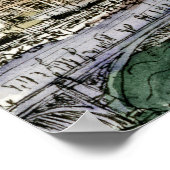 宛先 |水の色ビッグベン&ロンドンアイ ポスター (角)