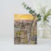 宛先 |水の色ビッグベン&ロンドンアイ ポストカード (スタンド正面)