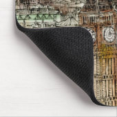 宛先 |水の色ビッグベン&ロンドンアイ マウスパッド (コーナー)