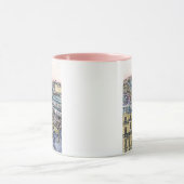 宛先 |水彩エッフェルタワー&パリ マグカップ (中央)