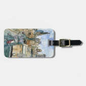 宛先 |水彩ヴィンテージロンドン通り ラゲッジタグ (正面横)