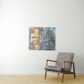 宛先 |水彩ヴィンテージ地下鉄入口 タペストリー (インサイチュ(横))