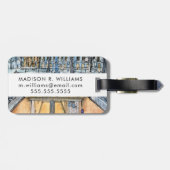 宛先 |水彩ヴィンテージ地下鉄入口 ラゲッジタグ (裏面横)