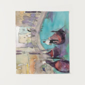 宛先 |水彩ヴェネツィアゴンドラライド タペストリー (正面)