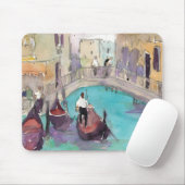 宛先 |水彩ヴェネツィアゴンドラライド マウスパッド (マウス)