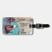 宛先 |水彩ヴェネツィアゴンドラライド ラゲッジタグ (正面横)