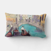 宛先 |水彩ヴェネツィアゴンドラライド ランバークッション (裏面)