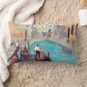 宛先 |水彩ヴェネツィアゴンドラライド ランバークッション (ブランケット)