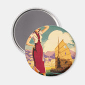 宛先：香港レトログラフィックラウンドマグネット マグネット (正面/裏面)