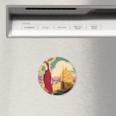 宛先：香港レトログラフィックラウンドマグネット マグネット (インサイチュ (食洗機))