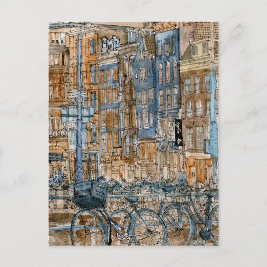 宛先 | Water color New York City View ポストカード (正面)