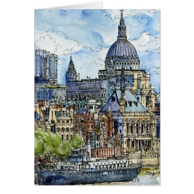 宛先 | Water color River Thames Waterfront (正面)