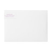 宛名ラベルのまわりのアイスクリームの社会的な覆い ラップアラウンドラベル (正面)