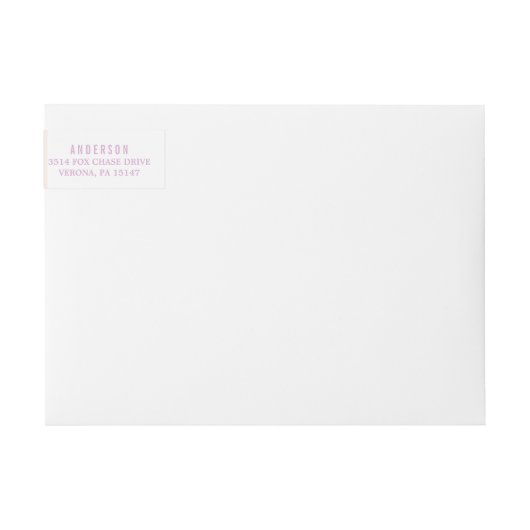 宛名ラベルのまわりのアイスクリームの社会的な覆い ラップアラウンドラベル (正面)