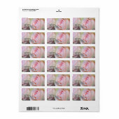 宛名ラベルのバラ ラベル (フルシート)