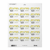 宛名ラベル レモン ラベル (フルシート)