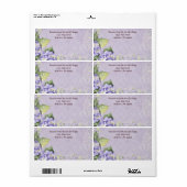 宛名ラベル – 紫アジサイ(Purple Hydrangea Swirl)出荷 ラベル (フルシート)