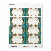 宛名ラベル – Golden Peacock & Writhic ラベル (フルシート)