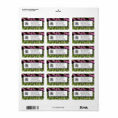 宛名ラベル – Zebra 'n Leopard モノグラムの ラベル (フルシート)