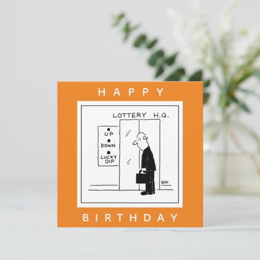 宝くじおもしろい選択リフト漫画 カード (スタンド正面)