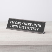 宝くじが当たるまで私はここにいる デスクネームプレート (正面)