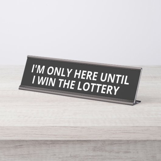 宝くじが当たるまで私はここにいる デスクネームプレート (正面)