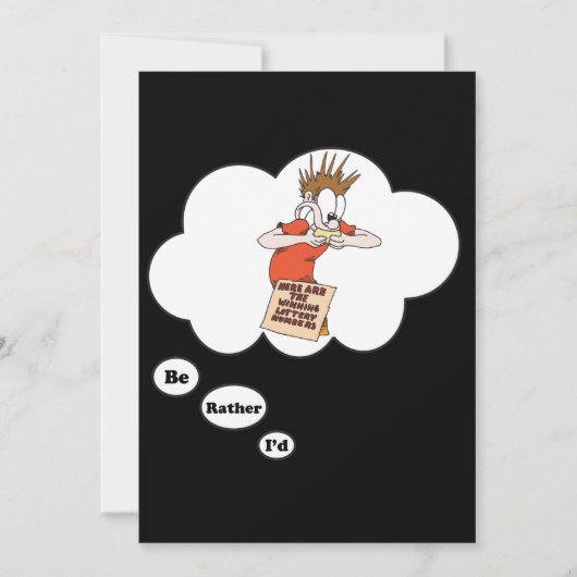 宝くじになりた遊いのですが 招待状 (正面)