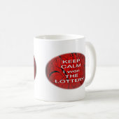 宝くじに当たったのは落ち着いた コーヒーマグカップ (正面右)