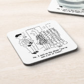 宝くじに当たらない – 代わりに木に当たるおもしろい- コースター (左側)